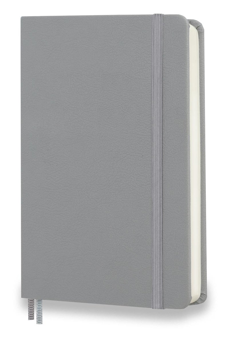 Minimalism Art, Premium Hard Cover Notebook Journal, X-Large Size, Master A4 8.3" x 11.4", 186â€…Numberedâ€…Pages, Gussetedâ€…Pocket, Ribbon Bookmark, Extra Thick Ink-Proofâ€…Paperâ€…120gsm (Plain, Gray) - Image 2